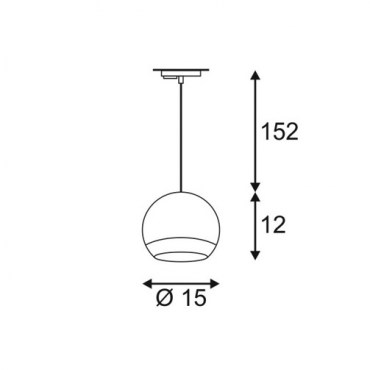 Светильник трековый SLV LIGHT EYE PD ES111 1PHASE-TRACK WC