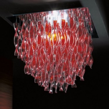 Потолочная люстра Aura Red 80x80 10806