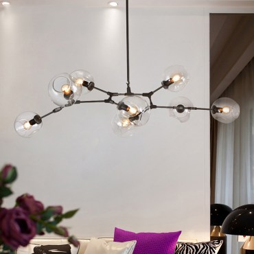 Подвесная люстра Branching Bubbles 8 Black 12151